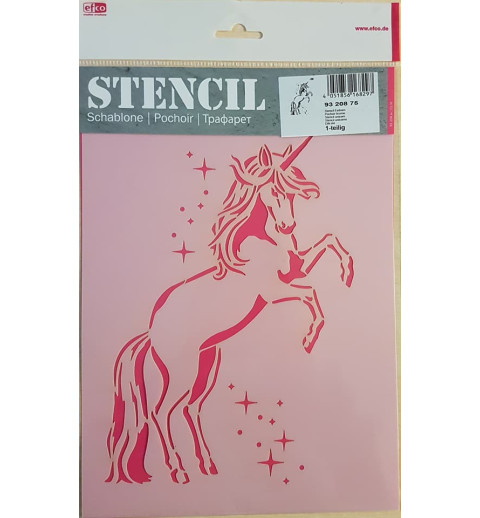 Schablone A4 Einhorn