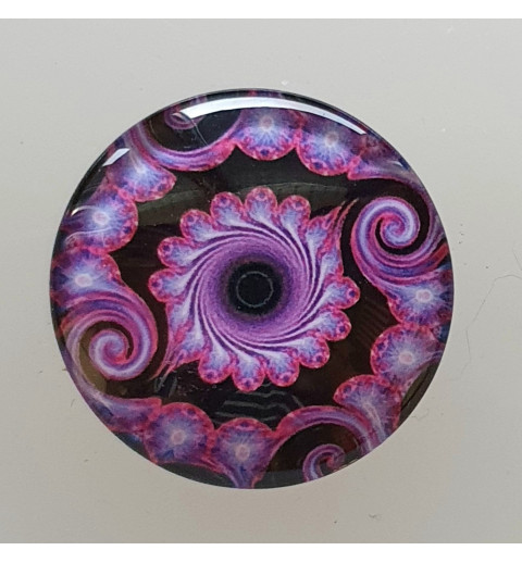 Cabochon 30 mm Muster pink