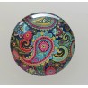 Cabochon 30 mm Paisley Muster pink