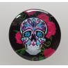 Cabochon 30 mm Totenkopf pink