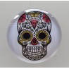 Cabochon 30 mm Totenkopf gelb
