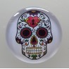 Cabochon 30 mm Totenkopf Herz