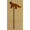 Metall Stecker Fuchs rost