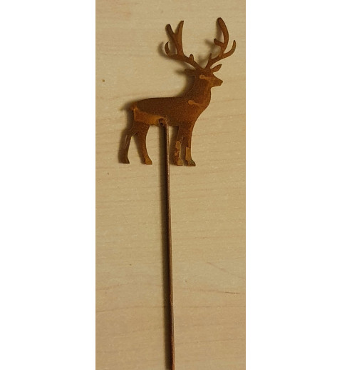 Metall Stecker Hirsch rost