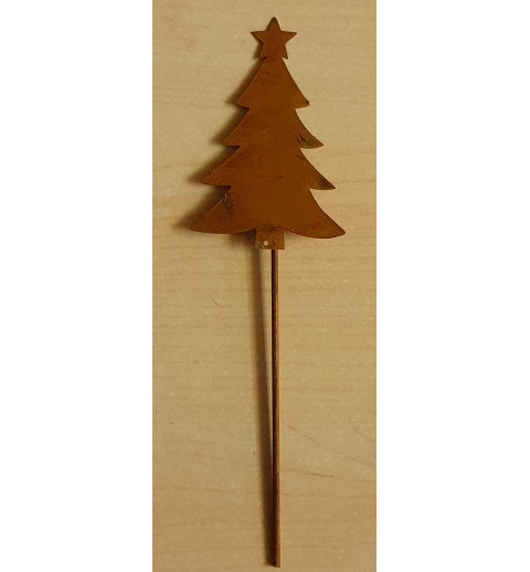 Metall Stecker Weihnachtsbaum rost