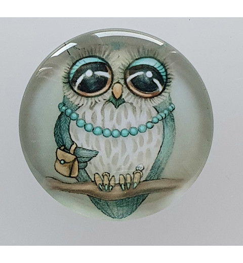 Cabochon Eulen Dame