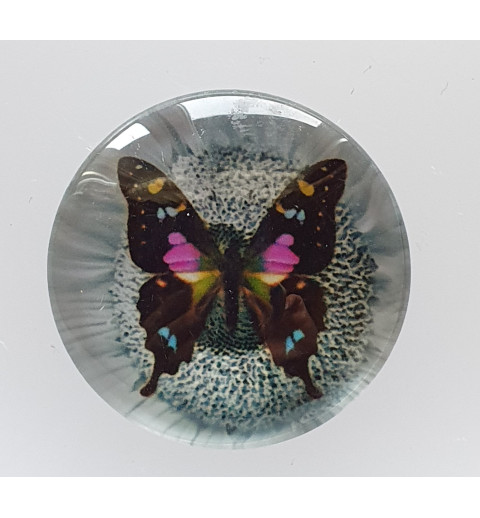 Cabochon Schmetterling pink