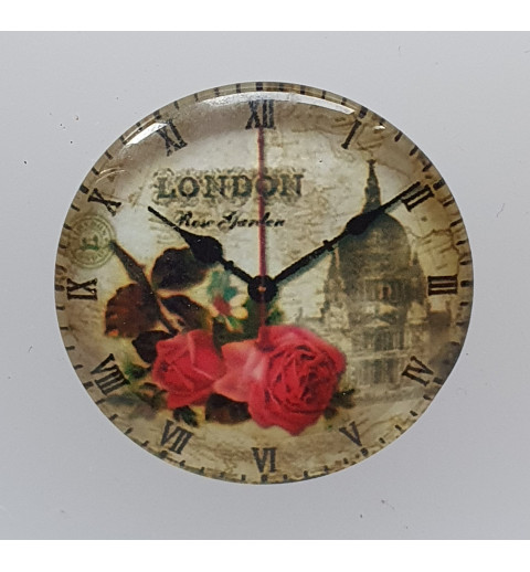 Cabochon Uhr Rosen