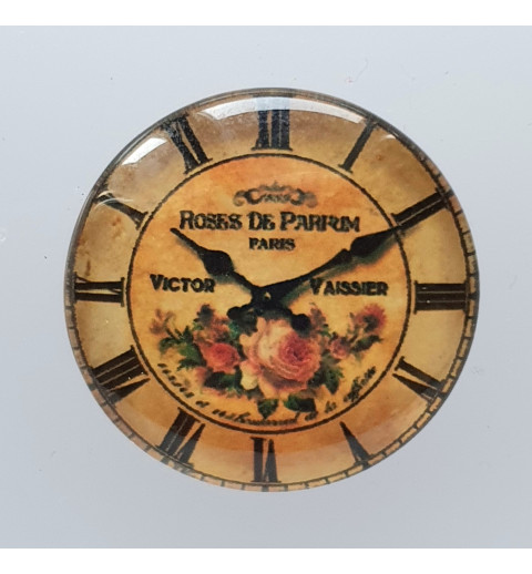 Cabochon Uhr Rosen