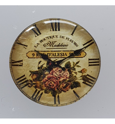 Cabochon Uhr Rosen