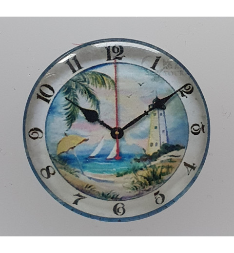 Cabochon Uhr Meer