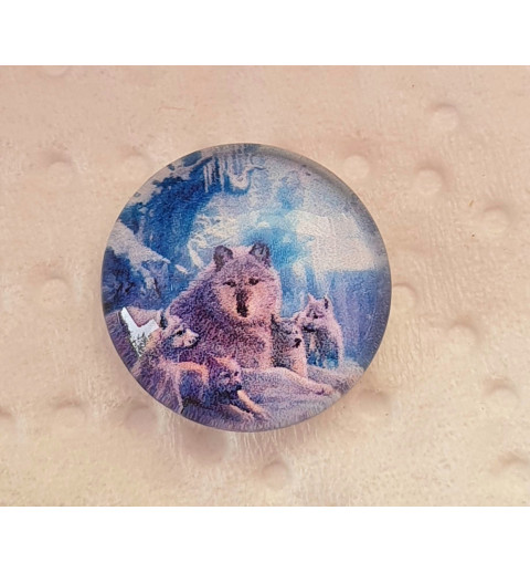 Cabochon Wolfsfamilie