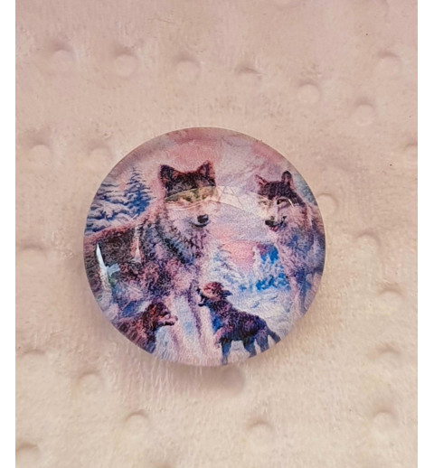 Cabochon Wolfsfamilie