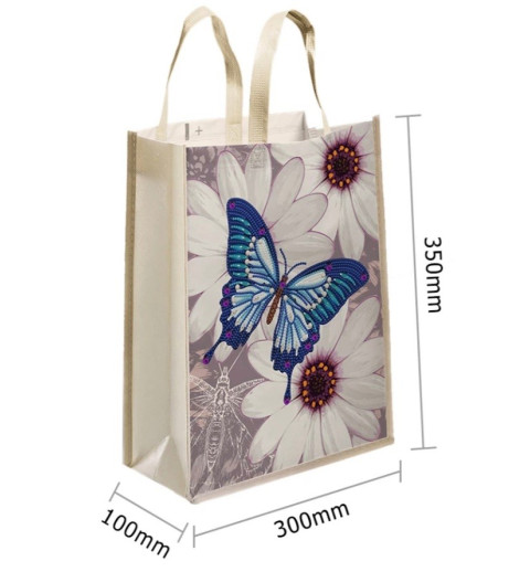 3D Diamant Pixel Tasche Schmetterling