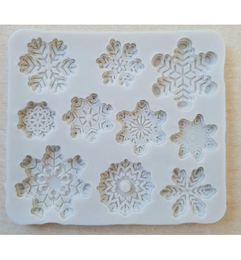 Silikon Form Schneeflocken