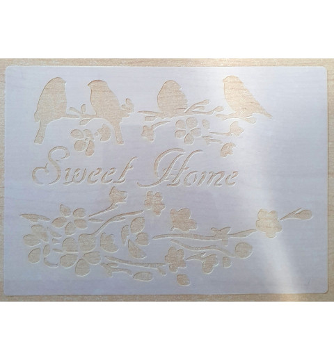 Schablone Sweet Home