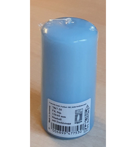 Kerze hellblau