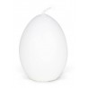 Kerze Eierform weiss