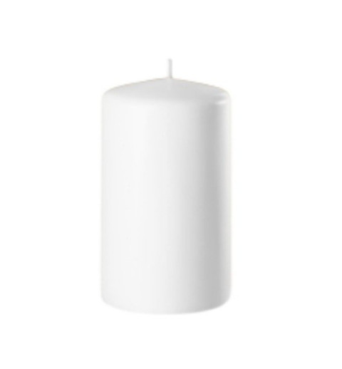 Zylinder Kerze weiss