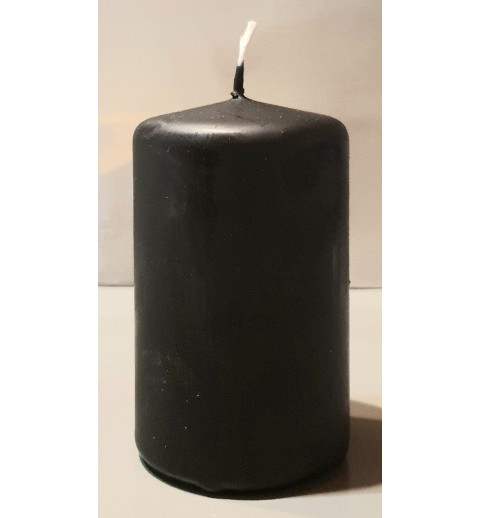Kerze Übertauchte Stumpen schwarz