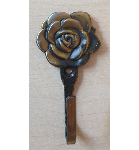 Blech Haken Rose goldfarbig