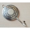 Metall Haken silberfarbig
