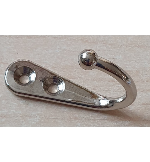 Metall Haken silberfarbig