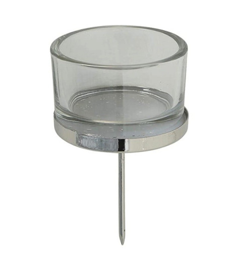 Teelichtglas zum Stecken