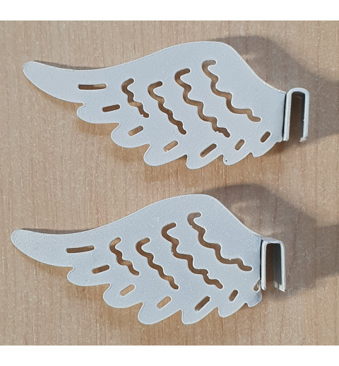 Metall Flügel weiss