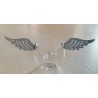 Metall Flügel silber