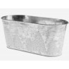 Metall Wanne silber