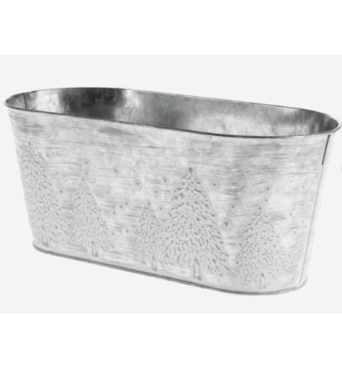 Metall Wanne silber