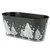 Metall Wanne schwarz