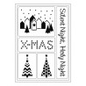 Schablone Selbstklebend X-MAS