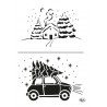 Schablone Winter