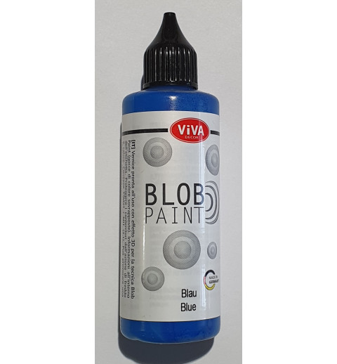 Blob Paint Farbe blau