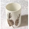 Glas mit Feder 2