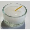 Teelicht Glas mit Kerze