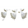 Metall Engel/Herz zum Stecken weiss/gold
