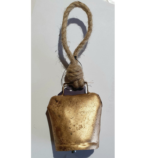Metall Glocke goldfarbig