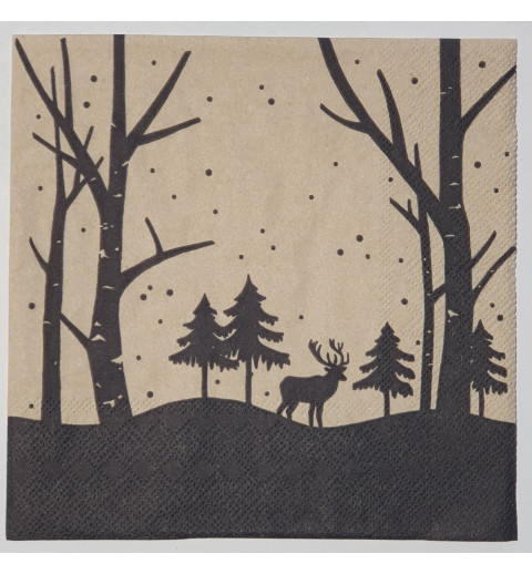 Serviette Hirsch