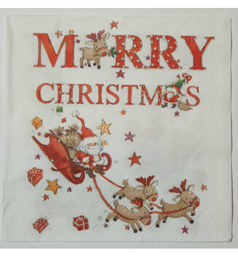 Serviette Merry Christmas