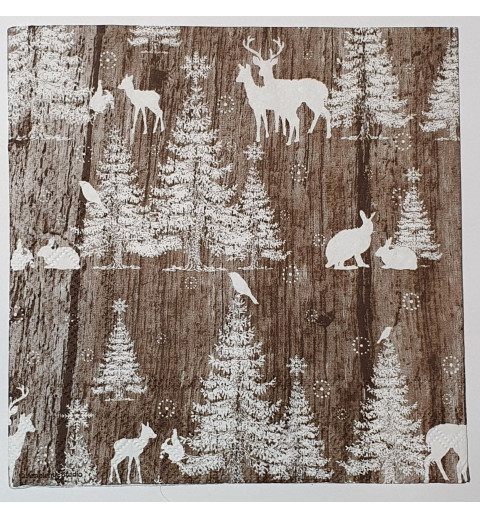 Serviette Hirsche