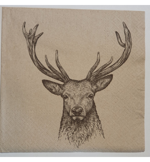 Serviette Hirsch