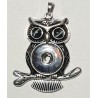 Druckknopf Wechselschmuck Anhänger Eule