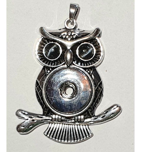 Druckknopf Wechselschmuck Anhänger Eule