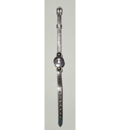 Druckknopf Wechselschmuck Armband silber