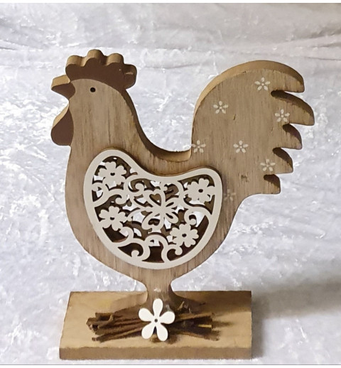 Hahn aus Holz