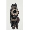 Druckknopf Wechselschmuck Armband schwarz