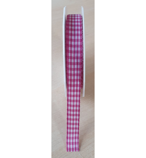 Dekoband kariert pink